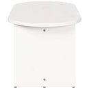 vidaXL Dohányzóasztal Fehér 80 x 39,5 x 35 cm Tömör fenyőfa