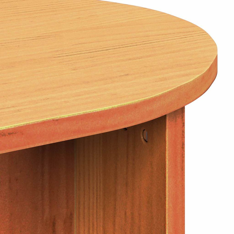 vidaXL Dohányzóasztal Viaszbarna 80 x 39.5 x 35 cm Tömör fenyőfa