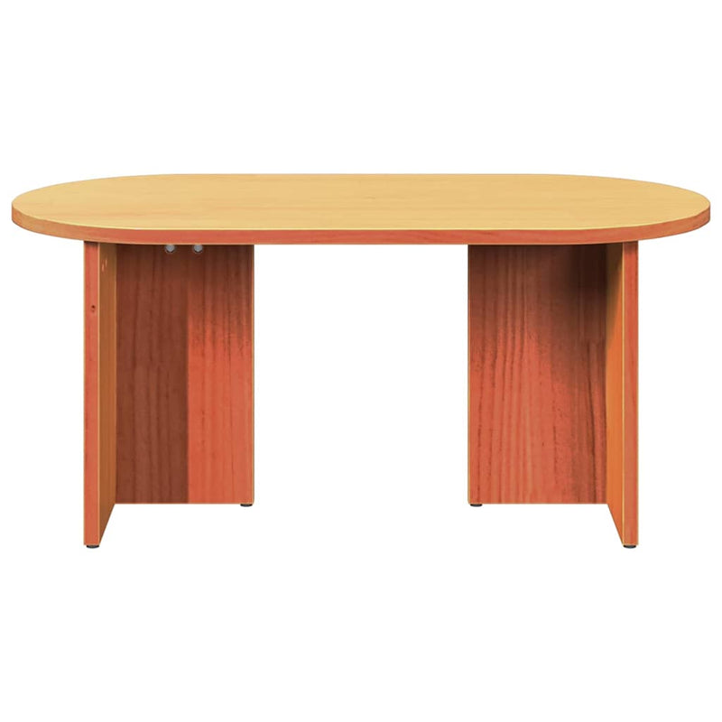 vidaXL Dohányzóasztal Viaszbarna 80 x 39.5 x 35 cm Tömör fenyőfa