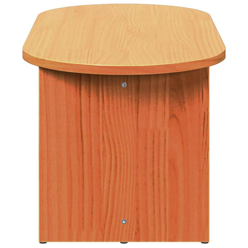 vidaXL Dohányzóasztal Viaszbarna 80 x 39.5 x 35 cm Tömör fenyőfa