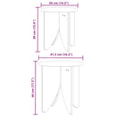 vidaXL Dohányzóasztal 2 pcs Természetes