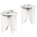 vidaXL Dohányzóasztal 2 pcs Fehér