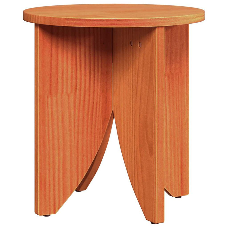 vidaXL Dohányzóasztal 2 pcs Viaszbarna 41.5 x 41.5 x 44 cm