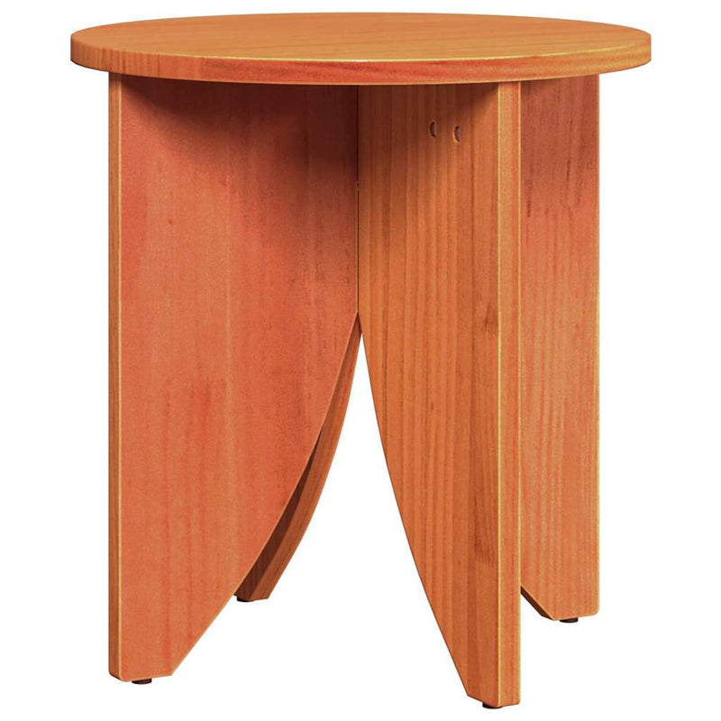 vidaXL Dohányzóasztal 2 pcs Viaszbarna 41.5 x 41.5 x 44 cm