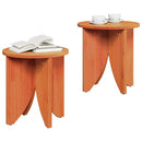 vidaXL Dohányzóasztal 2 pcs Faggyú barna
