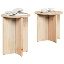 vidaXL Dohányzóasztal 2 pcs Természetes