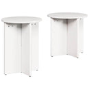 vidaXL Dohányzóasztal 2 pcs Fehér