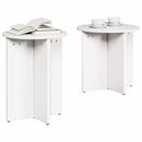 vidaXL Dohányzóasztal 2 pcs Fehér
