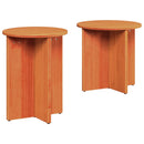 vidaXL Dohányzóasztal 2 pcs Faggyú barna