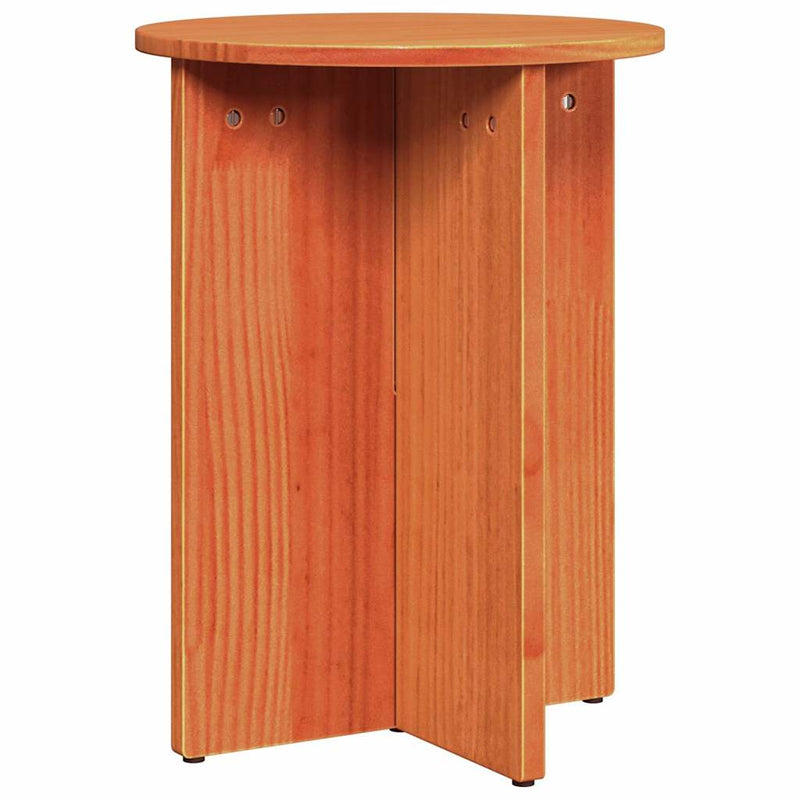 vidaXL Dohányzóasztal 2 pcs Viaszbarna 41.5 x 41.5 x 41 cm