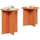 vidaXL Dohányzóasztal 2 pcs Faggyú barna