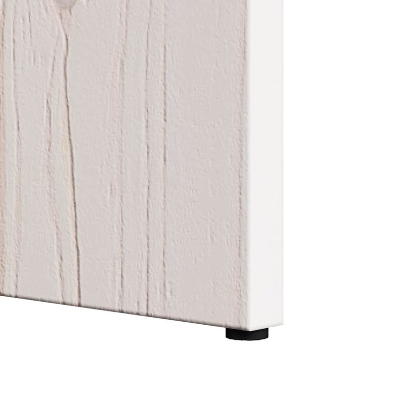 vidaXL Dohányzóasztal 2 pcs Fehér 49 x 49 x 28 cm Tömör fenyőfa