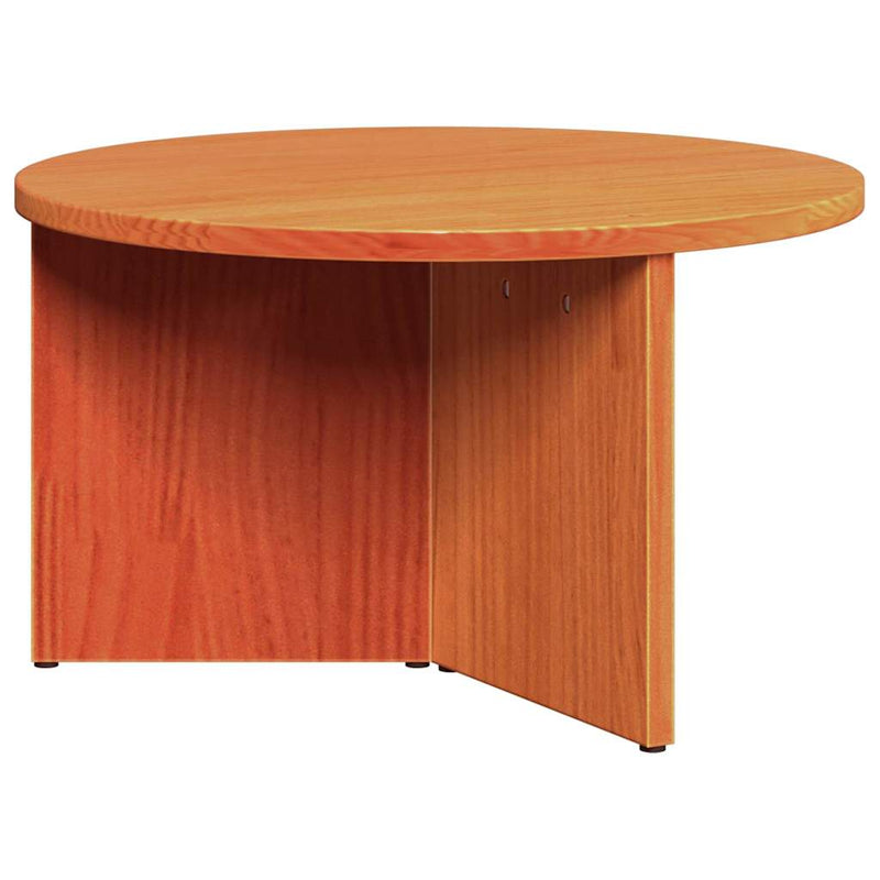 vidaXL Dohányzóasztal 2 pcs Viaszbarna 49 x 49 x 28 cm Tömör fenyőfa