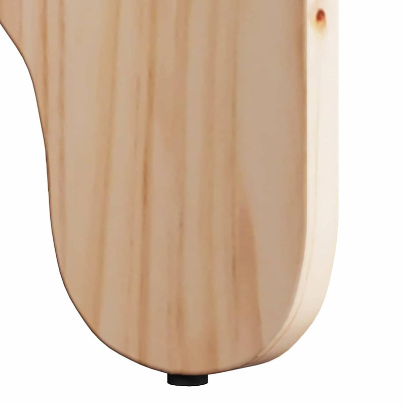 vidaXL Dohányzóasztal 2 pcs Természetes Tömör fenyőfa