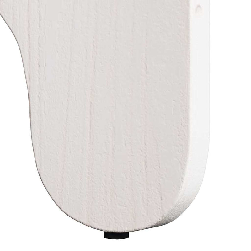 vidaXL Dohányzóasztal 2 pcs Fehér Tömör fenyőfa