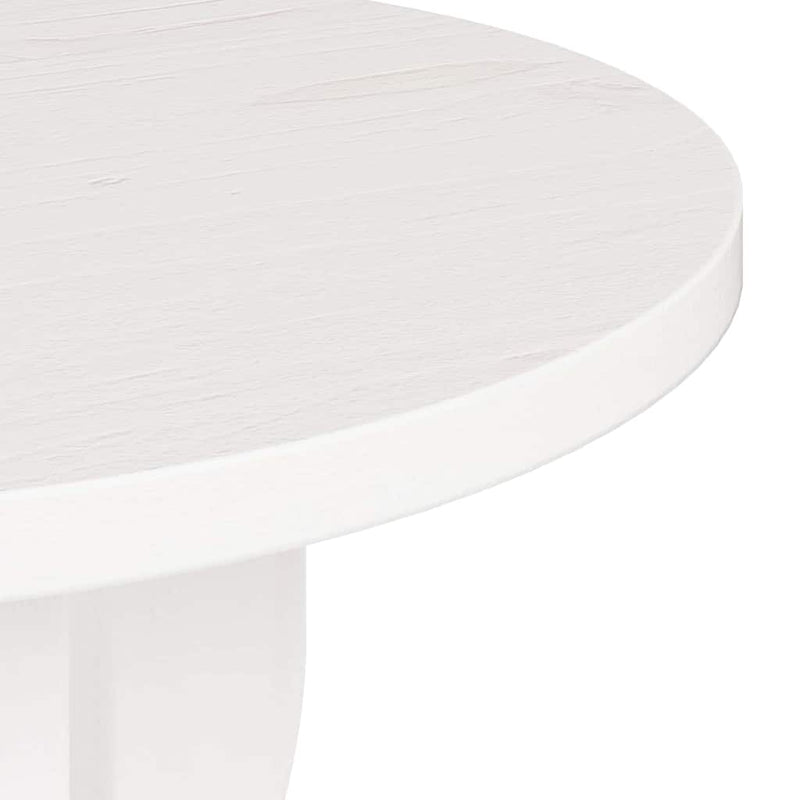 vidaXL Oldal asztal Fehér 39.5 x 39.5 x 53.5 cm Tömör fenyőfa