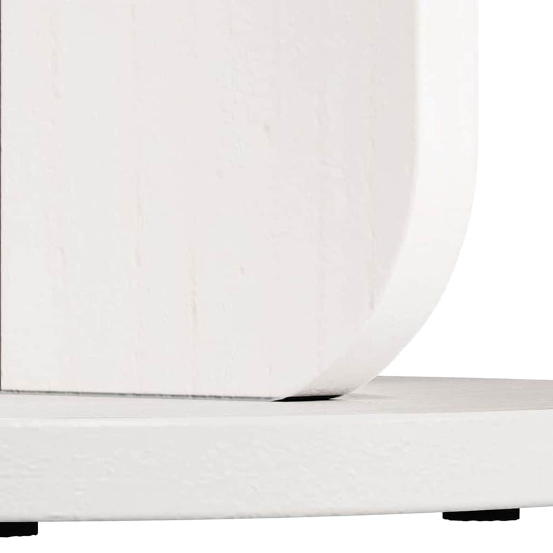 vidaXL Oldal asztal Fehér 39.5 x 39.5 x 53.5 cm Tömör fenyőfa