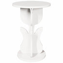 vidaXL Dohányzóasztal Fehér 39,5 x 39,5 x 53,5 cm Tömör fenyőfa