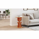 vidaXL Dohányzóasztal Faggyú barna 39,5 x 39,5 x 53,5 cm Tömör fenyőfa