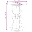 vidaXL Dohányzóasztal Faggyú barna 39,5 x 39,5 x 53,5 cm Tömör fenyőfa