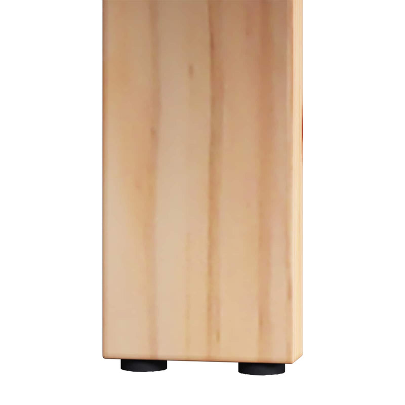 vidaXL Dohányzóasztal 2 pcs Természetes Tömör fenyőfa