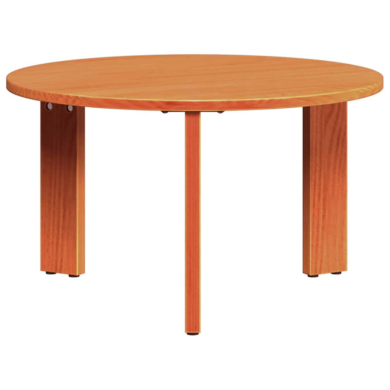 vidaXL Dohányzóasztal 2 pcs Viaszbarna 47.5 x 47.5 x 27 cm
