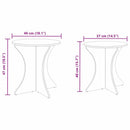 vidaXL Dohányzóasztal 2 pcs Fehér Tömör fenyőfa