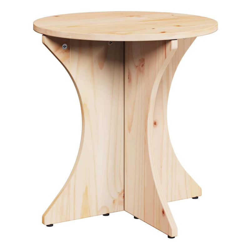 vidaXL Dohányzóasztal 3 pcs Természetes 46 x 46 x 47 cm Tömör fenyőfa