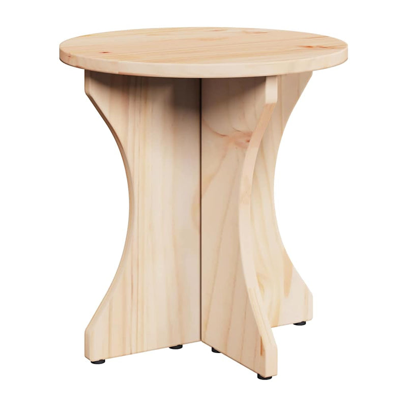 vidaXL Dohányzóasztal 3 pcs Természetes 46 x 46 x 47 cm Tömör fenyőfa