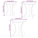 vidaXL Dohányzóasztal 3 pcs Természetes