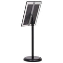 vidaXL Poszter Állványok 2 pcs Fekete 45 x 32,7 x 108 cm Alumínium