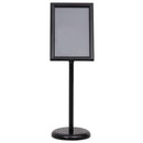 vidaXL Poszter Állványok 2 pcs Fekete 45 x 32,7 x 108 cm Alumínium