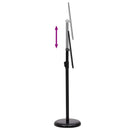 vidaXL Poszter Állványok 2 pcs Fekete 45 x 32,7 x 108 cm Alumínium