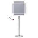 vidaXL Poszter Állványok 2 pcs Ezüst 45 x 32,7 x 108 cm Alumínium
