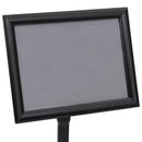 vidaXL Poszter Állványok 2 pcs Fekete 32,7 x 24 x 108 cm Alumínium