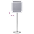 vidaXL Poszter Állványok 2 pcs Ezüst 32,7 x 24 x 108 cm Alumínium