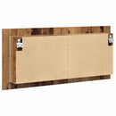 vidaXL LED Tükörszekrény polcokkal Öreg fa 100 x 12 x 45 cm Faanyag