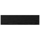 vidaXL Polcos könyvespolc 4 pcs Fekete 40 x 10 x 1,5 cm Faanyag