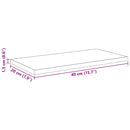 vidaXL Polcos könyvespolc 4 pcs Fekete 40 x 20 x 1,5 cm Faanyag