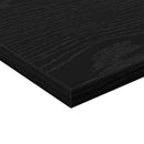 vidaXL Polcos könyvespolc 4 pcs Fekete 40 x 30 x 1,5 cm Faanyag