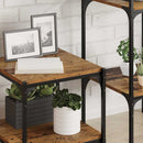 vidaXL Polcos könyvespolc 4 pcs Barna 40 x 40 x 1,5 cm Faanyag