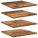vidaXL Polcos könyvespolc 4 pcs Barna 40 x 40 x 1,5 cm Faanyag