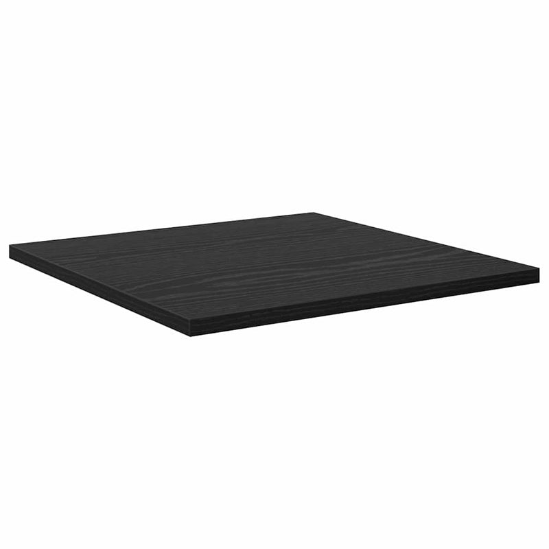 vidaXL Polcos könyvespolc 4 pcs Fekete 40 x 40 x 1,5 cm Faanyag
