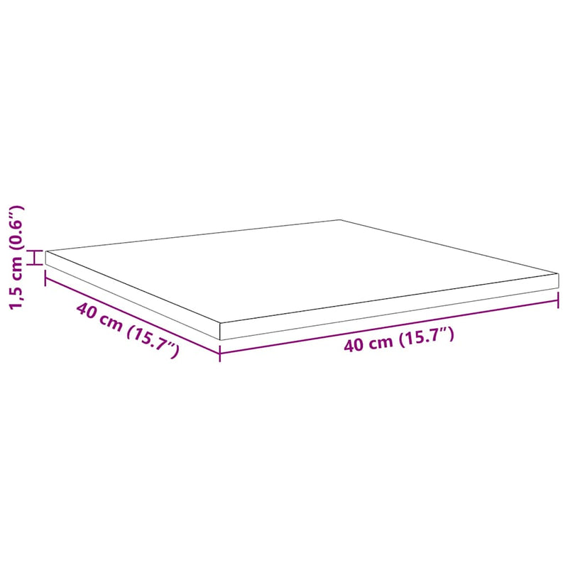 vidaXL Polcos könyvespolc 4 pcs Fekete 40 x 40 x 1,5 cm Faanyag