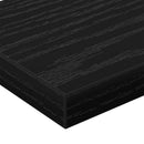 vidaXL Polcos könyvespolc 4 pcs Fekete 60 x 10 x 1,5 cm Faanyag