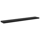 vidaXL Polcos könyvespolc 4 pcs Fekete 60 x 10 x 1,5 cm Faanyag
