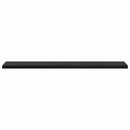 vidaXL Polcos könyvespolc 4 pcs Fekete 60 x 10 x 1,5 cm Faanyag