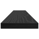 vidaXL Polcos könyvespolc 4 pcs Fekete 60 x 10 x 1,5 cm Faanyag