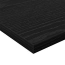 vidaXL Polcos könyvespolc 4 pcs Fekete 60 x 30 x 1,5 cm Faanyag