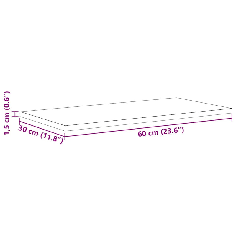 vidaXL Polcos könyvespolc 4 pcs Fekete 60 x 30 x 1,5 cm Faanyag
